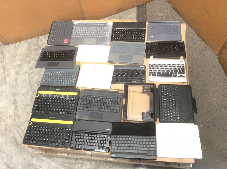 Mixed Brand Wireless Bluetooth Keyboards (Lot of 19)