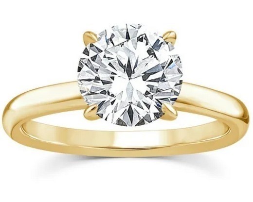 18K YELLOW GOLD 1.05ct LAB DIAMOND total weight of gold is 3.48 gram