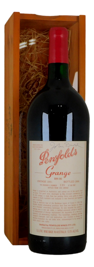 Penfolds Bin 95 Grange 1991 Signed by John Duval (1x 1.5L Magnum)