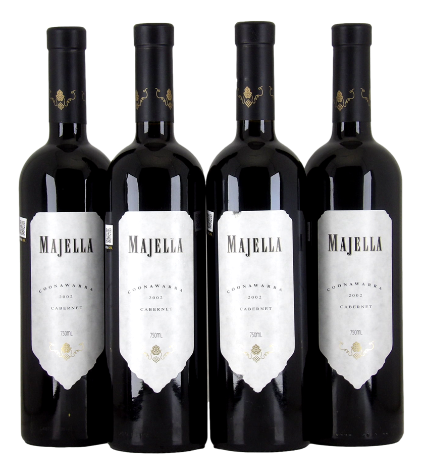 Majella Cabernet Sauvignon 2002 (4x 750mL), SA.