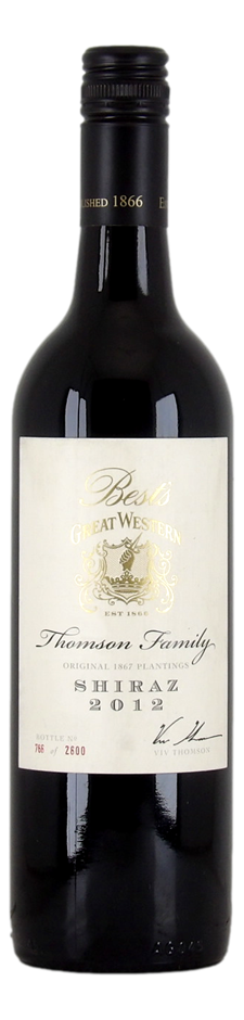 Best's Great Western 1867 Plantings Shiraz 2012 (1x 750mL).
