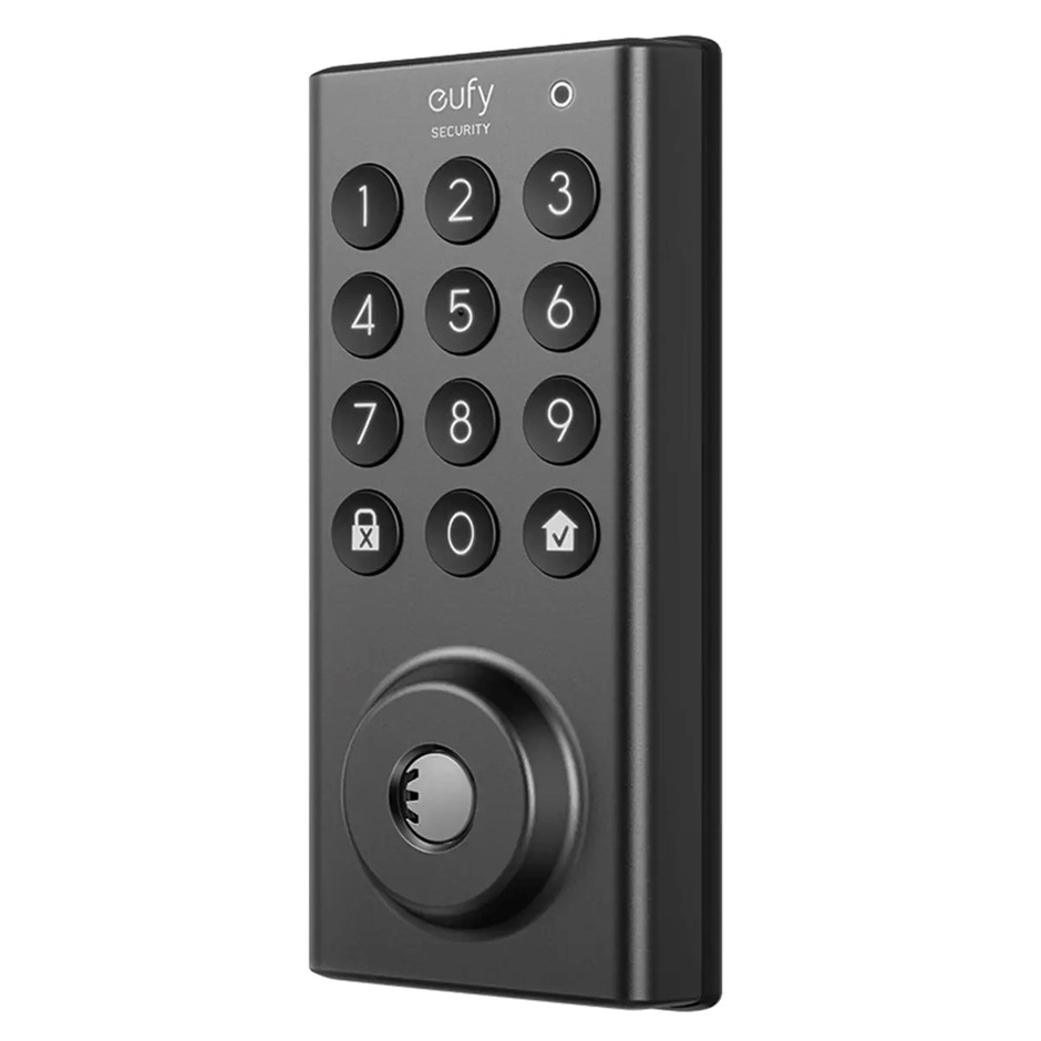 EUFY Smart Door Lock With App Control Via Bluetooth, Model T8500, Black.  B