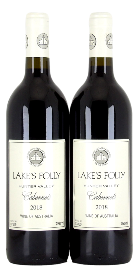 Lakes Folly Cabernets 2018 (2x 750mL), Hunter Valley