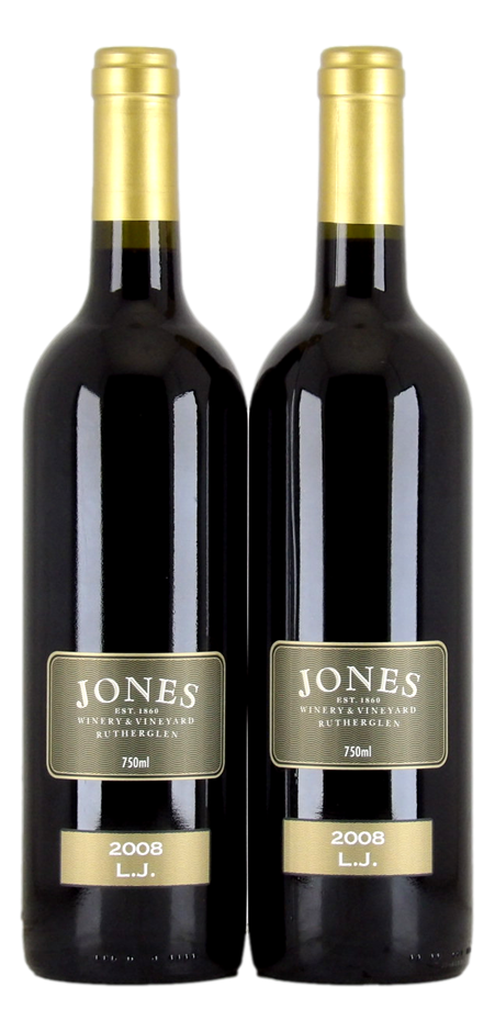 Jones Shiraz ( L.J. ) 2008 (2x 750mL), Rutherglen.