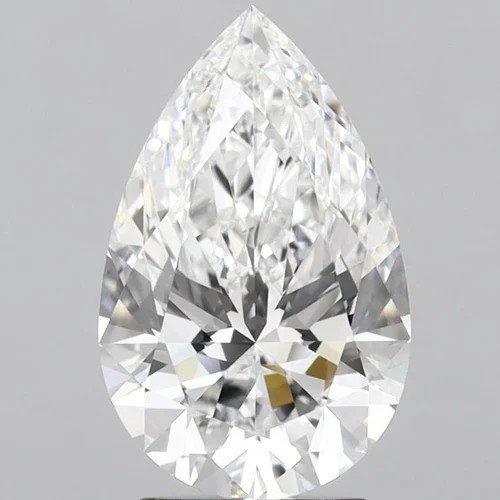 0.20 Carat Fancy White Pear Diamond Val: $1023