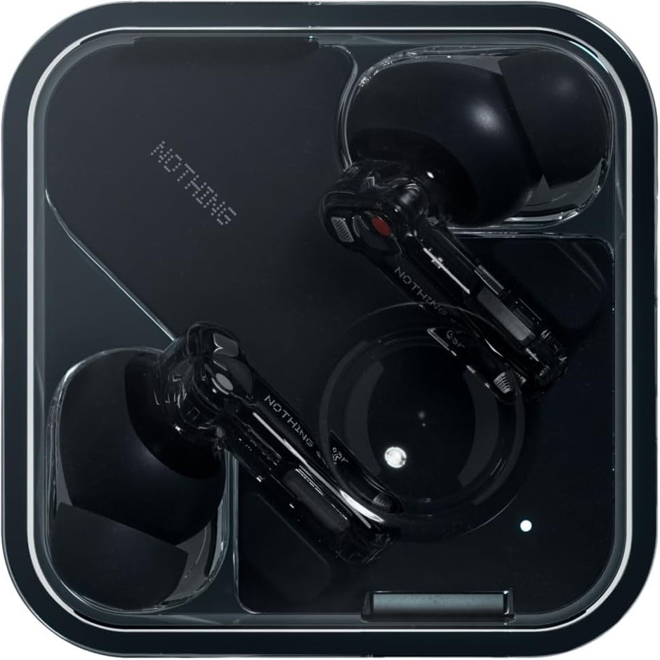 NOTHING Ear 2024 Black, 45 dB Smart ANC, 24-bit Hi-Res Audio, Up to 40.5 Ho