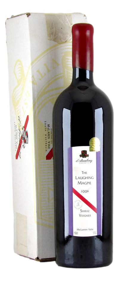 D’Arenberg Shiraz Viognier The Laughing Magpie 2008 (1x 1.5L), McLaren Vale