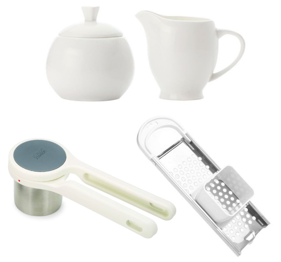 3 x Assorted Kitchen Items: x1 NORPRO Stainless Steel Spaetzle Maker, x1 JO