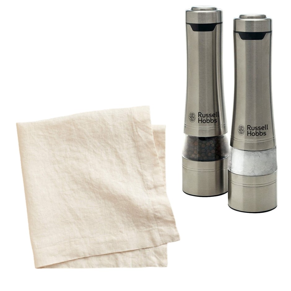 2 x Assorted Kitchen Items: RUSSELL HOBBS Salt & Pepper Mills, x5 HOUSE & G