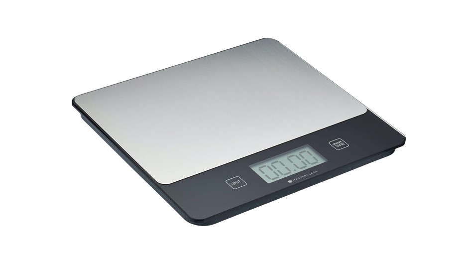 MASTERCRAFT Digital Kitchen Scales in Gift Box, Rectangular, 5 kg / 5 L Cap