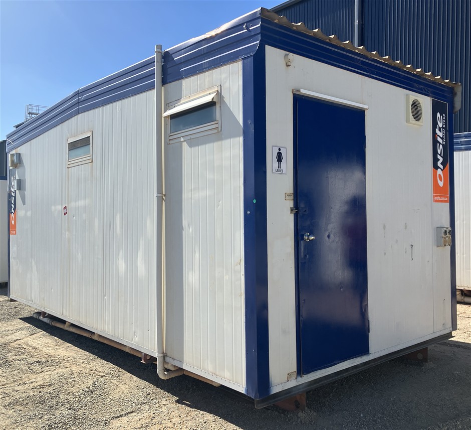 Portable Toilet Block - 6.0m x 3.0m - M-F - Cyclone Rated