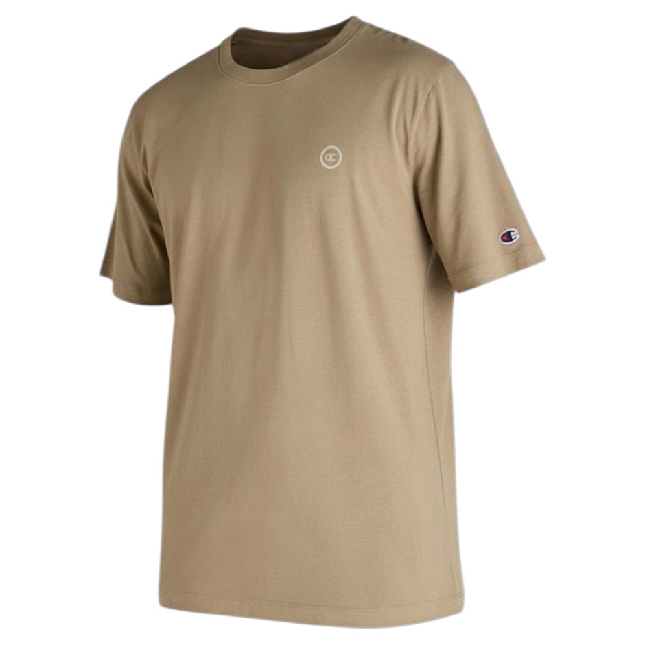 2 x CHAMPION Women's Legacy Oversized C-Logo Tee, Size M, Cotton, Sand Pepp