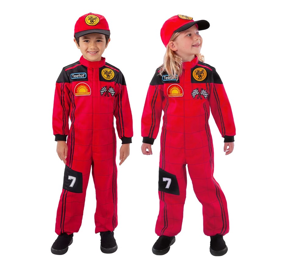 TEETOT Racing Champion Child Costume, Size 5-6.