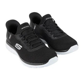 SKECHERS Women's Bountiful Shoes, Size US7.5, Black/White (BKW), 179207CS.