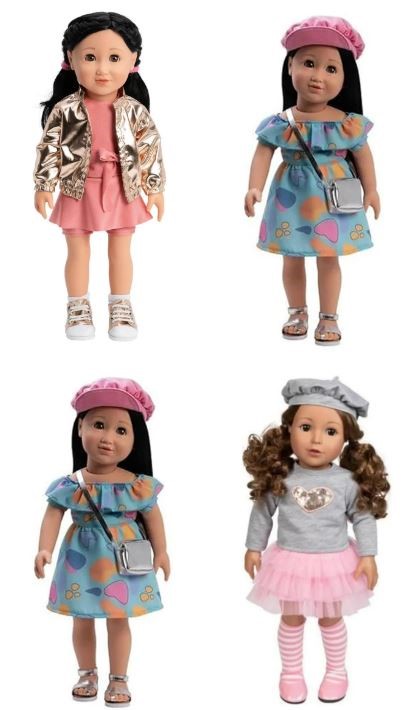 ADORA 18-Inch Doll Bundle – Zoe (2-Pack), Athletic Lily & Jacqueline. NB: N
