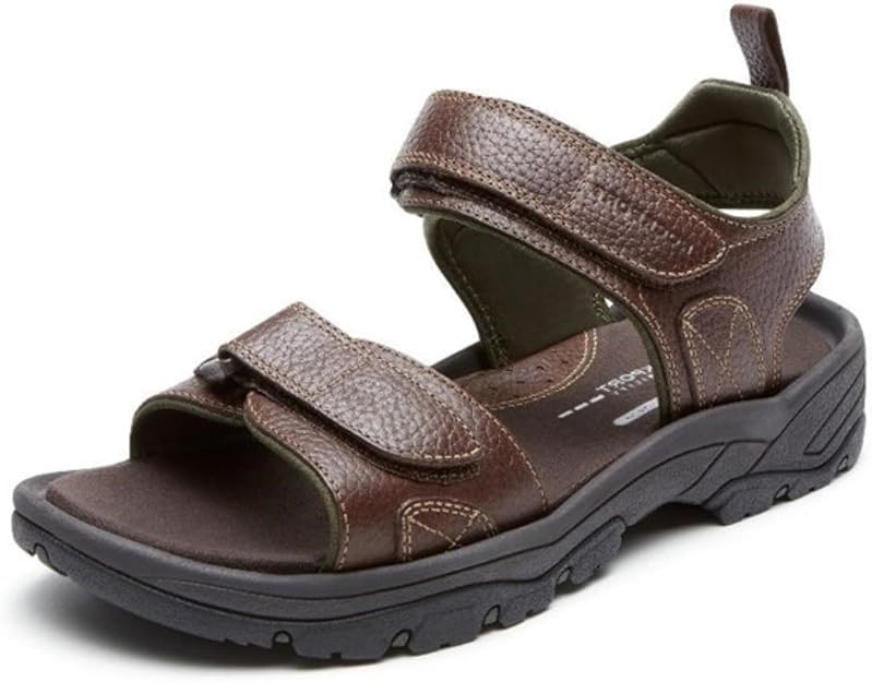 Rockport Men's Rocklakerocklake Flat Sandal, Brown, 11 US