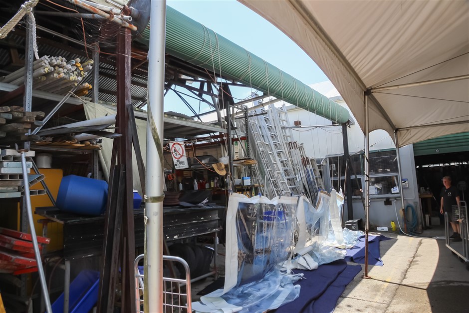 Marquee/Tarp Drying Roller