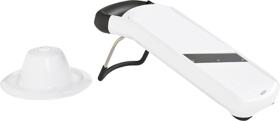 OXO Good Grips Simple Mandoline Slicer, White, 1273180. NB: Missing top gri