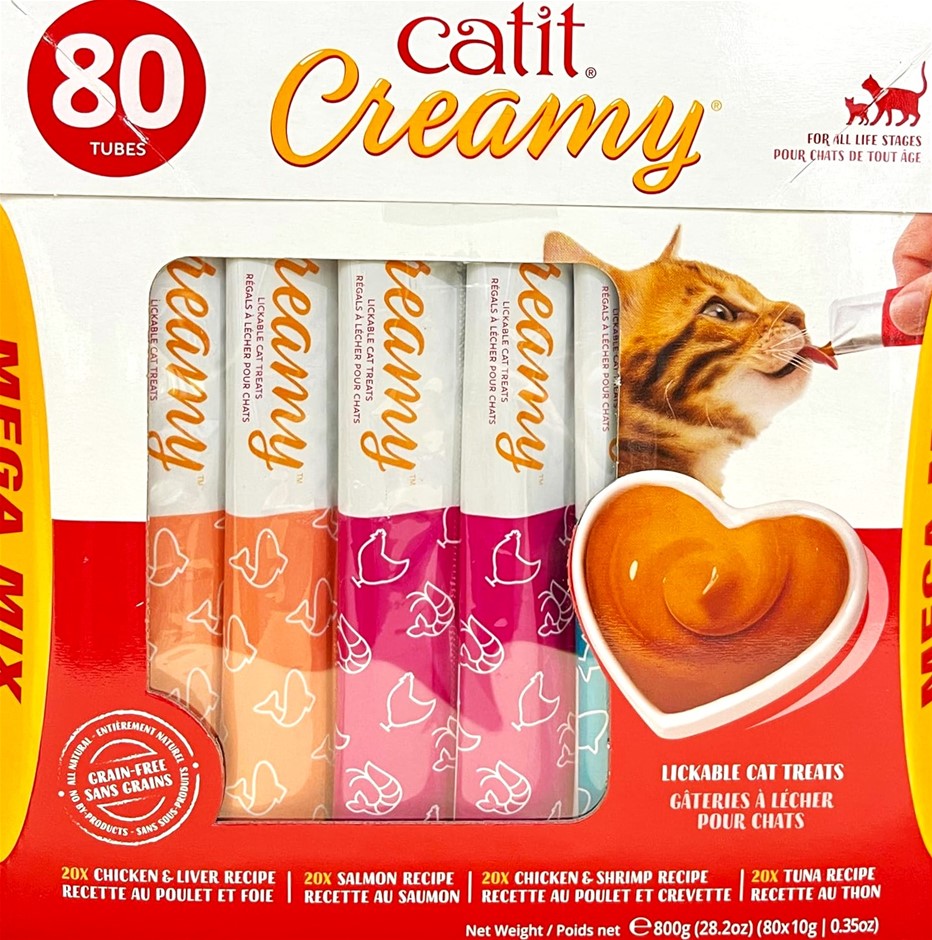 2 x Box of 80pc CATIT Creamy Likable Cat Treats, 800g. N.B: Not in original