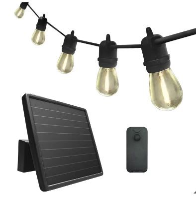 SUNFORCE 10.67m 15 LED Solar String Lights With Remote Control. NB: Damaged