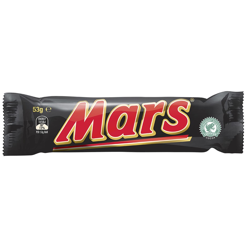 38 x MARS Chocolate Bar, 53g.