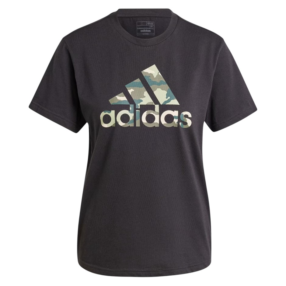 2 x ADIDAS Women's Camo Tee, Size AU L, 100% Cotton, Black, IW5173. Buyers