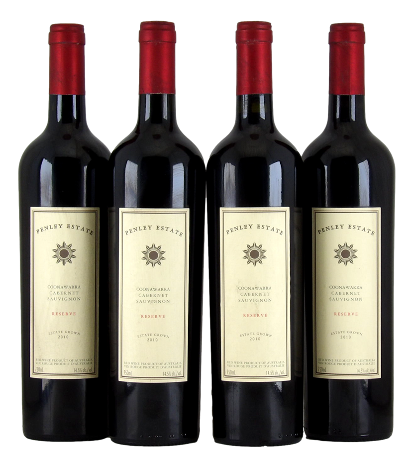Penley Estate Reserve Estate Grown Cab Sav 2010 (4x 750mL). Coonawarra