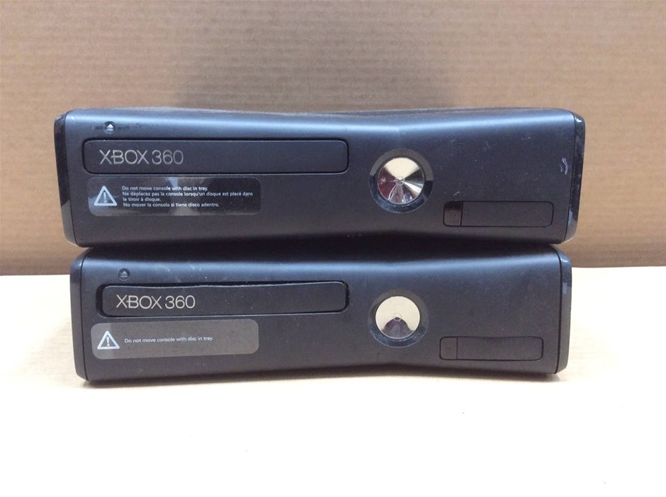Microsoft Xbox 360 S Game Console (Lot of 2)
