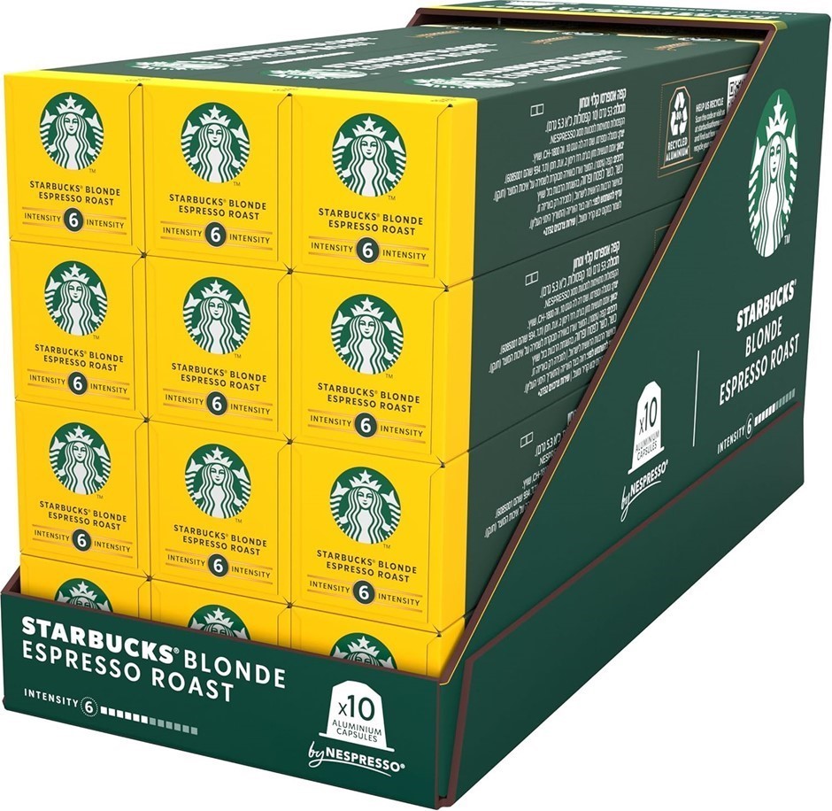 Box of 120pc STARBUCKS Blonde Espresso Roast Flavoured Coffee Capsules. Bes