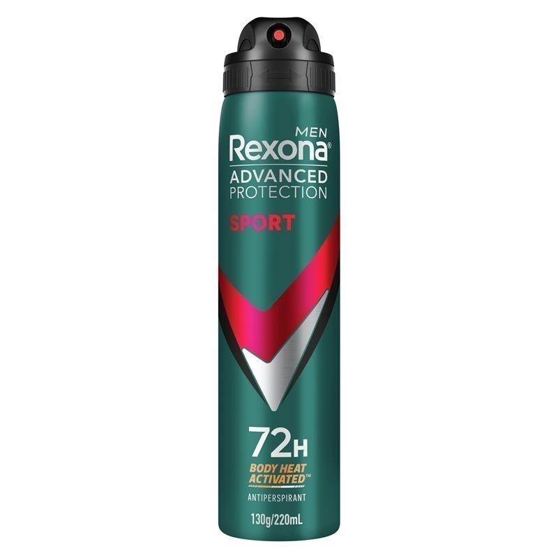 6 x REXONA Men's Sport Antiperspirant, 130g/220mL. Buyers Note - Discount