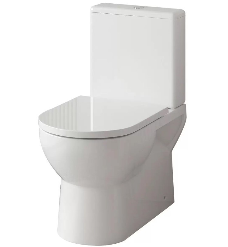 MERCIO Back To Wall Toilet Suite, White.