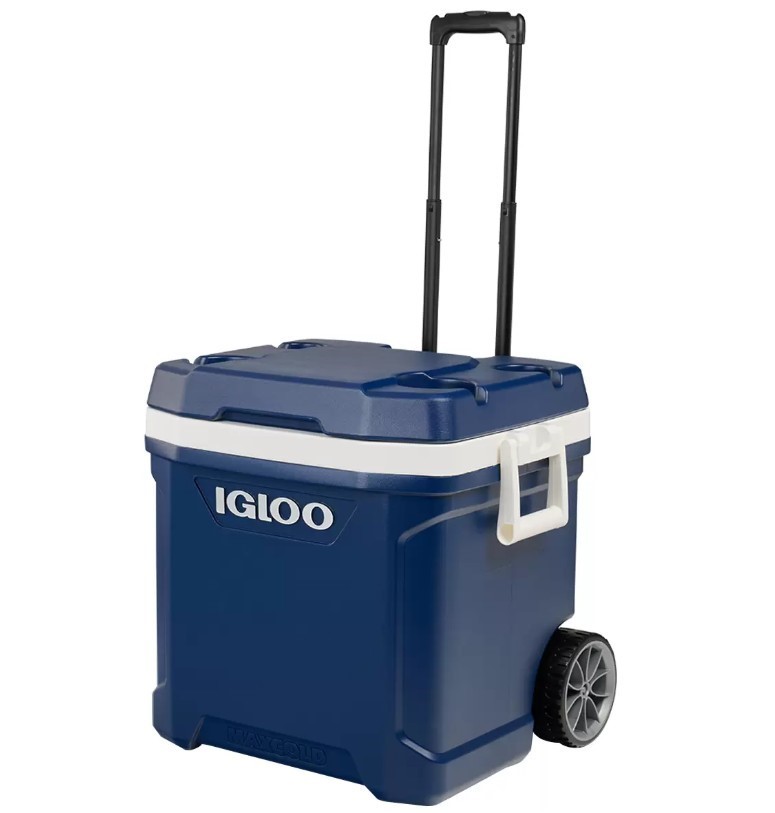 IGLOO Maxcold 58L Wheeled Cooler. NB: Has been used, not in original box.