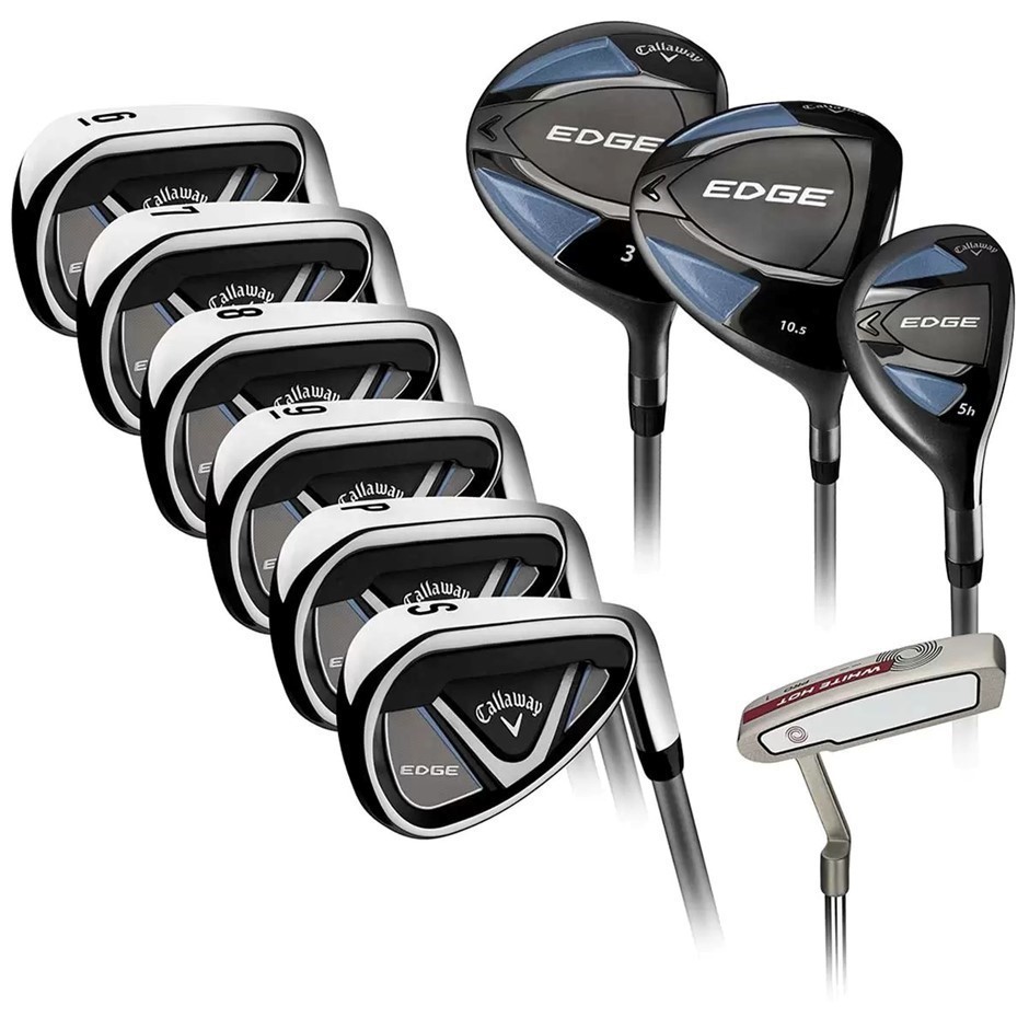 CALLAWAY Edge Men's 10 Piece Right Handed Regular Flex Golf Club Set, Model