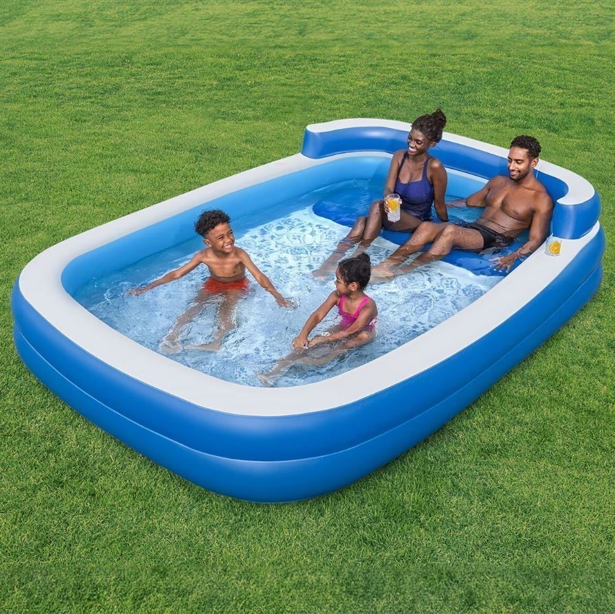 H20GO Family Lounge Pool, 3.05 x 2.18 x 0.69M. NB: Not in original packagin