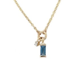 9K YELLOW GOLD 0.01ct HI SI DIAMOND BRACELET NECKLACE 45cm