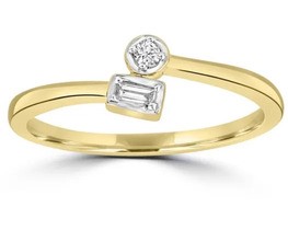 9K Yellow GOLD 0.05CT HI I1 DIAMOND RING
