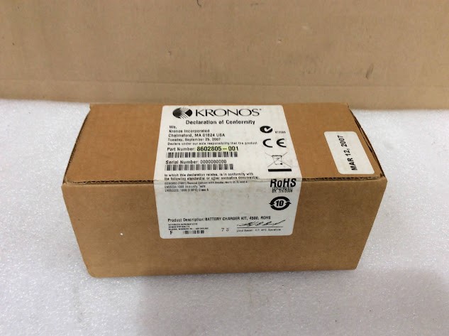 Kronos 8602805-001 4500 Battery Charger Kit New