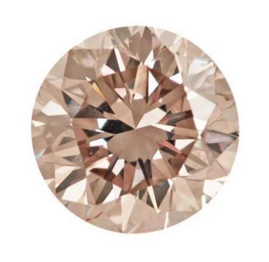 1.021ct One Stone NATURAL Dia. Round Brown/SI2 With CGL Cert.
