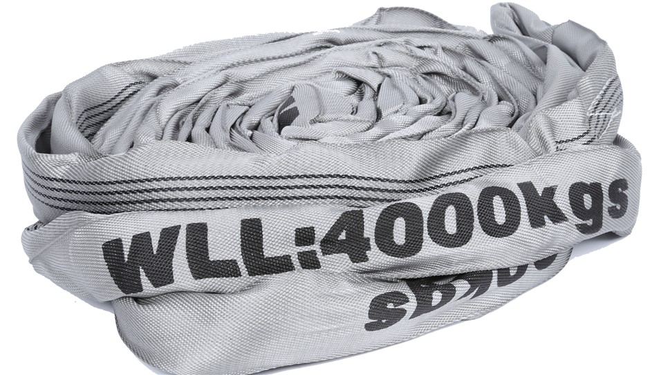 Round Lifting Sling, WLL 4,000kg x 5M (With Test Cert). Buyers Note - Disc