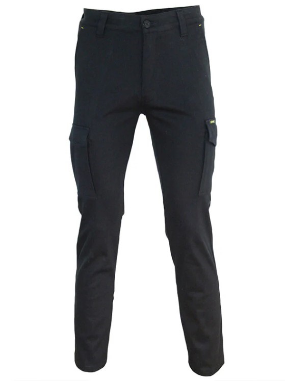 DNC Mens 3365 SlimFlex Cargo Pants, Size 132S, Navy.  Buyers Note - Discoun