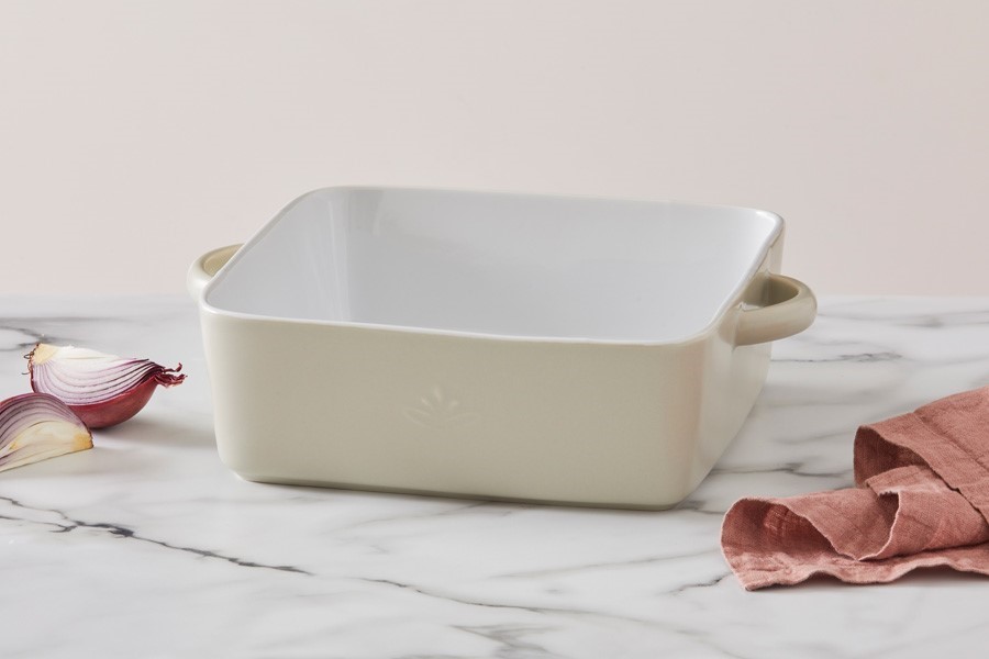 CASA DOMANI Moderna Square Baker 450ML 11x4cm Taupe