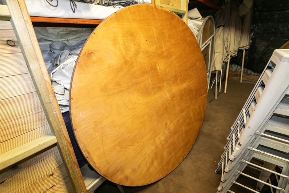 Large Round Folding Table