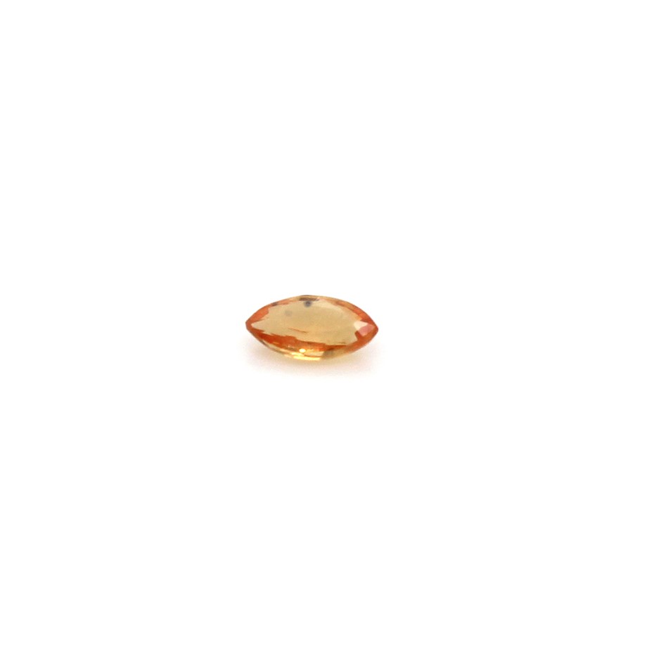 One Orange Sapphire Gemstone