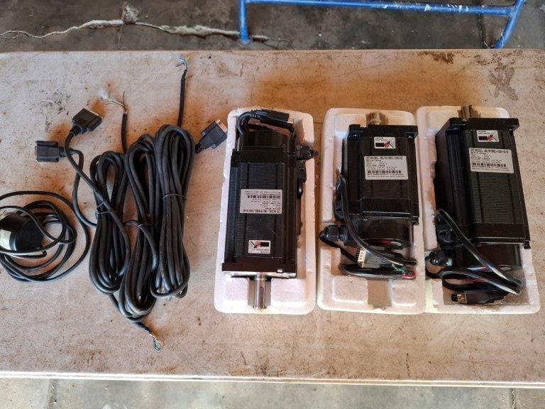 3x Stepper Motors with Rotary Encoder