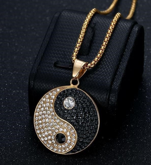 Italy 925 Silver  Hip Hop Men's Necklace (Stamps)-Free Chain