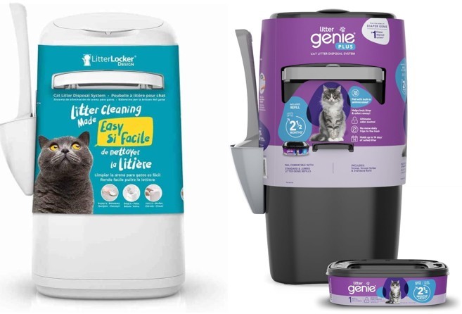 2 x Assorted Cat Litter Disposal System Including LITTER GENIE Plus Pail (B