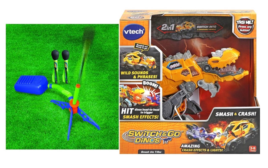 2 x Assorted Childrens Toys for 3-8 Yrs+, Comprising: 1 x ZING Zoom Rocketz