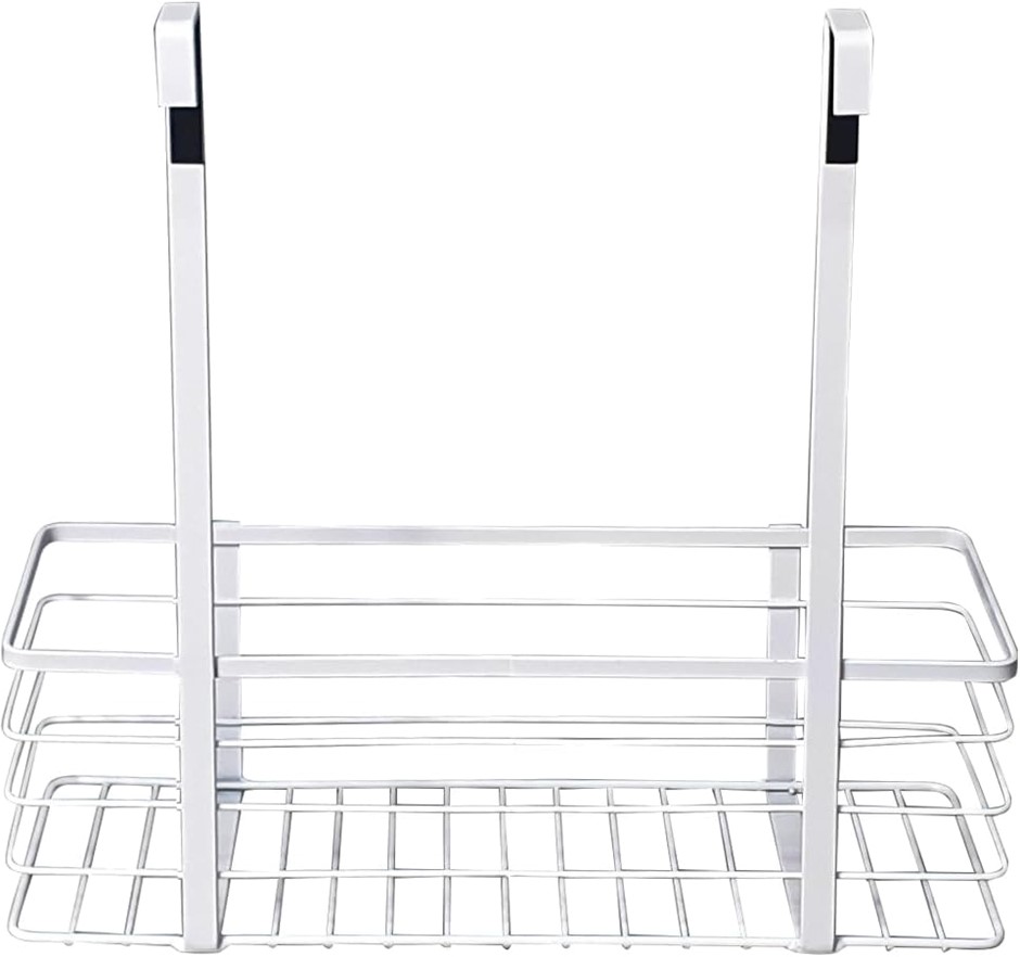 L.T. Williams Flat Wire Over the Door Basket Silver