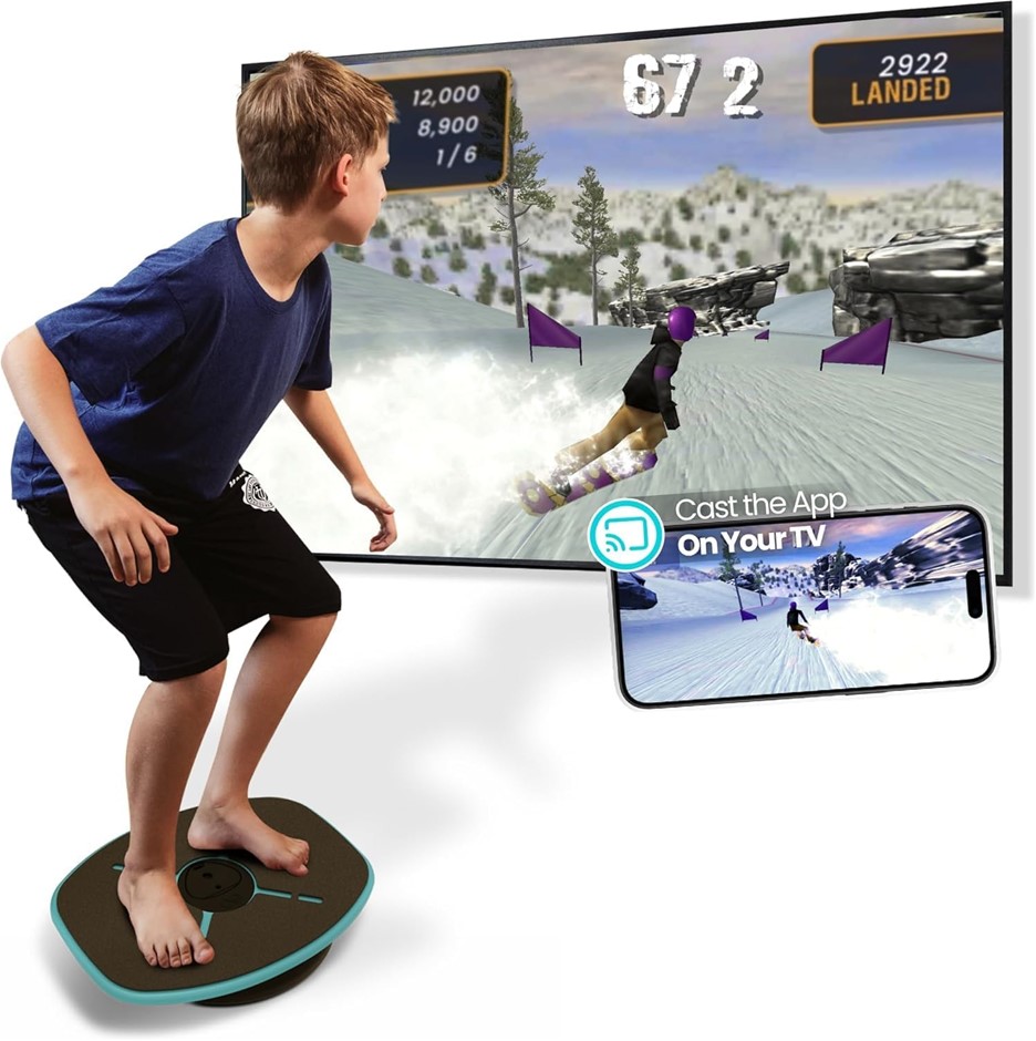 GOCUBE GoBalance Sport+Play Board App-Enabled Balance Board. Smart Bluetoot