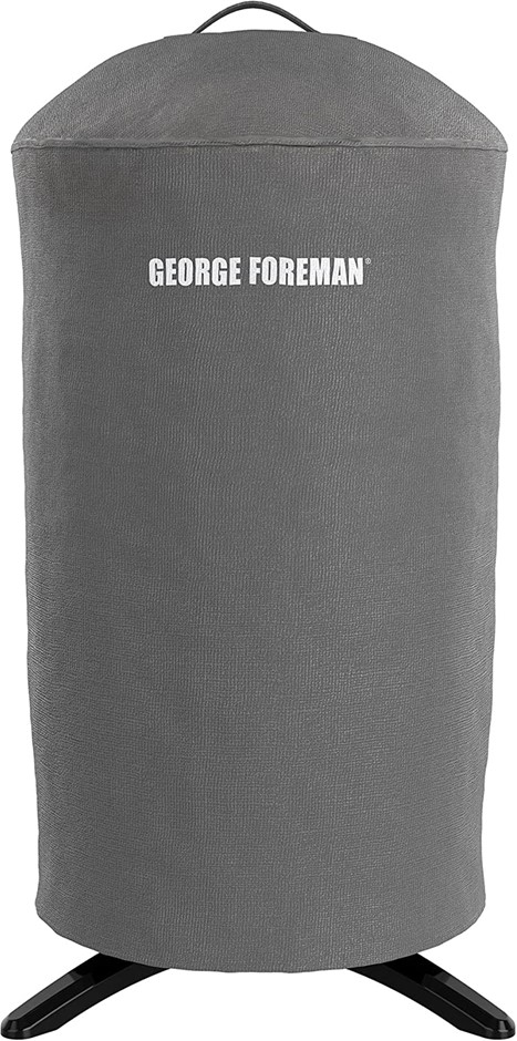 2 x GEORGE FOREMAN Round Grill Cover, Grey, GFA0240RDCG.